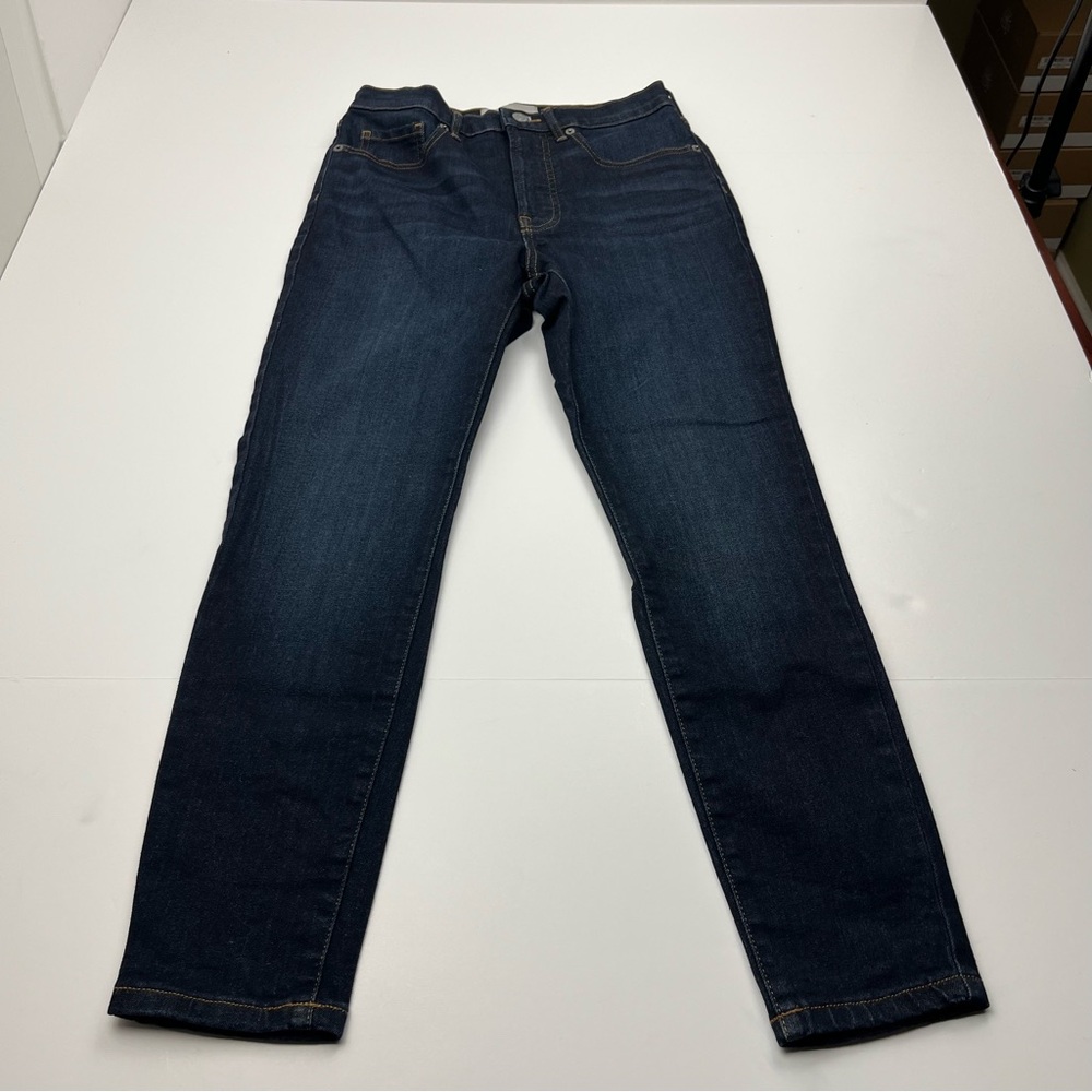 Everlane The High Rise Skinny Jean Womens Size 27 Ankle Dark Wash Blue Denim